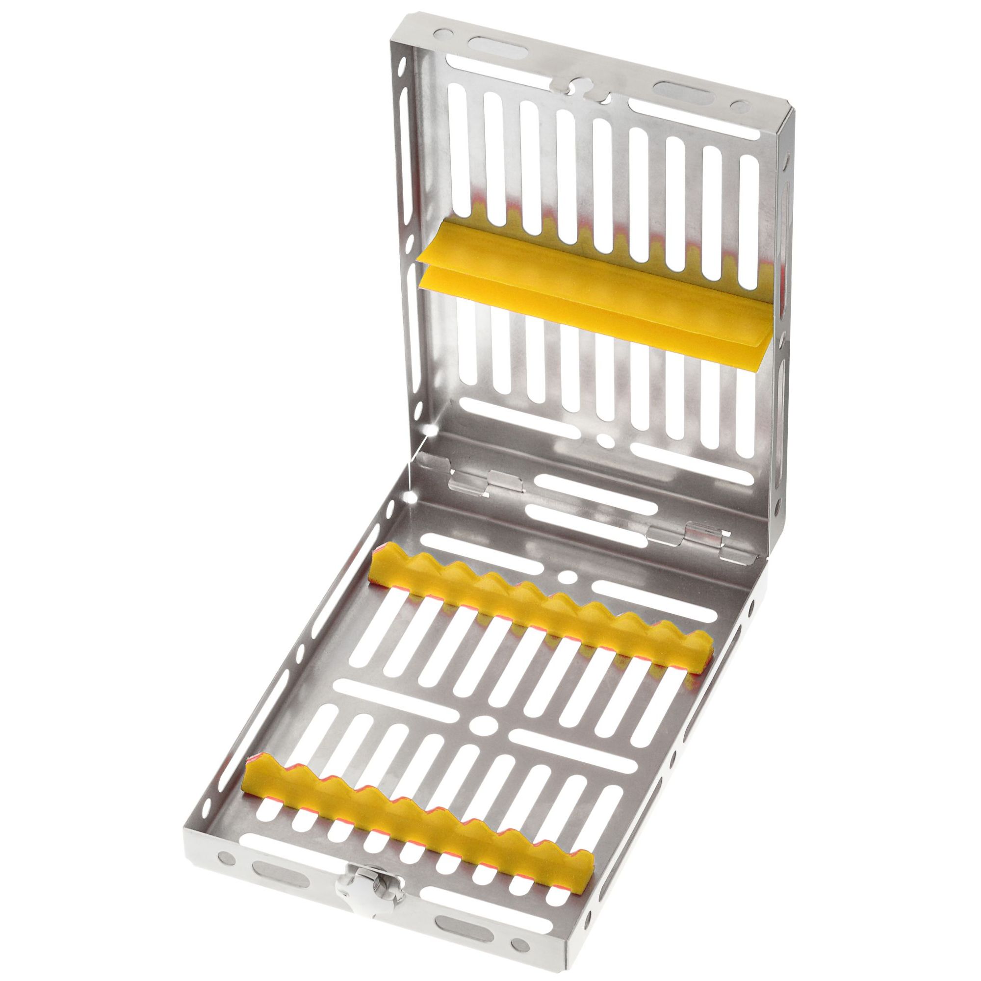 PLATEAU GAMMAFIX DOI JAUNE – Coricama srl, Sterilization Containers & Trays