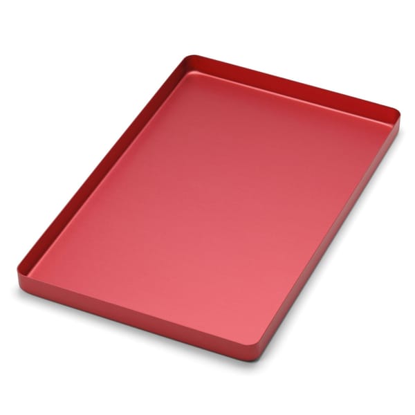 PLATEAU PETIT ALUMINIUM ROUGE