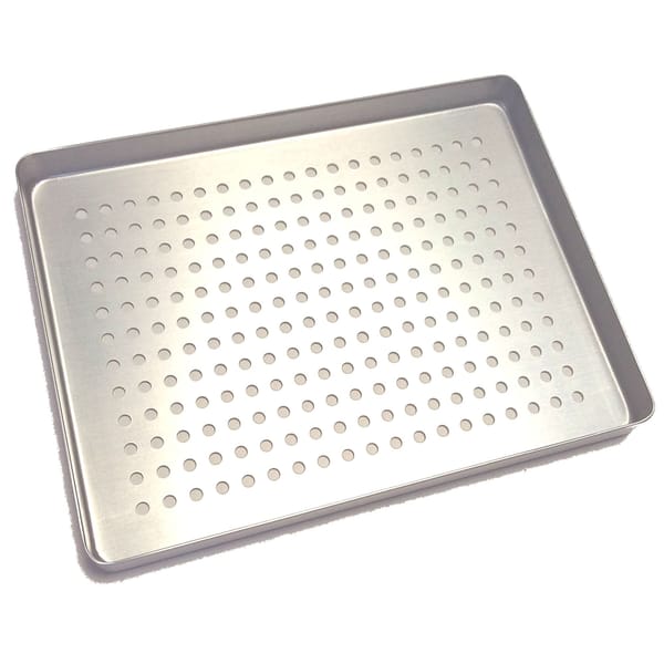 PLATEAU PETIT PERFORÉ ALUMINIUM ARGENT