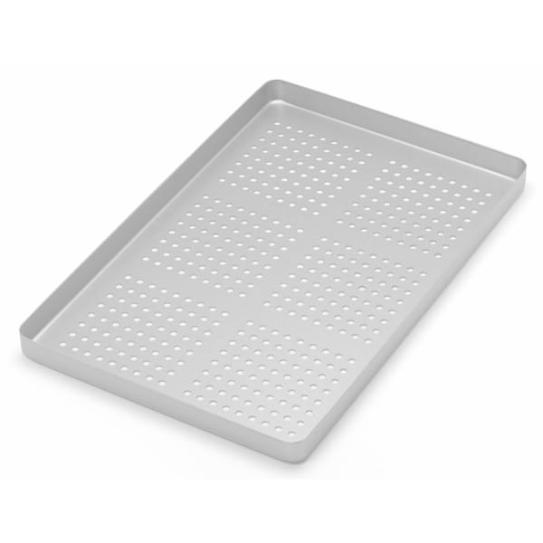 PLATEAU GRAND PERFORÉ ALUMINIUM ARGENT