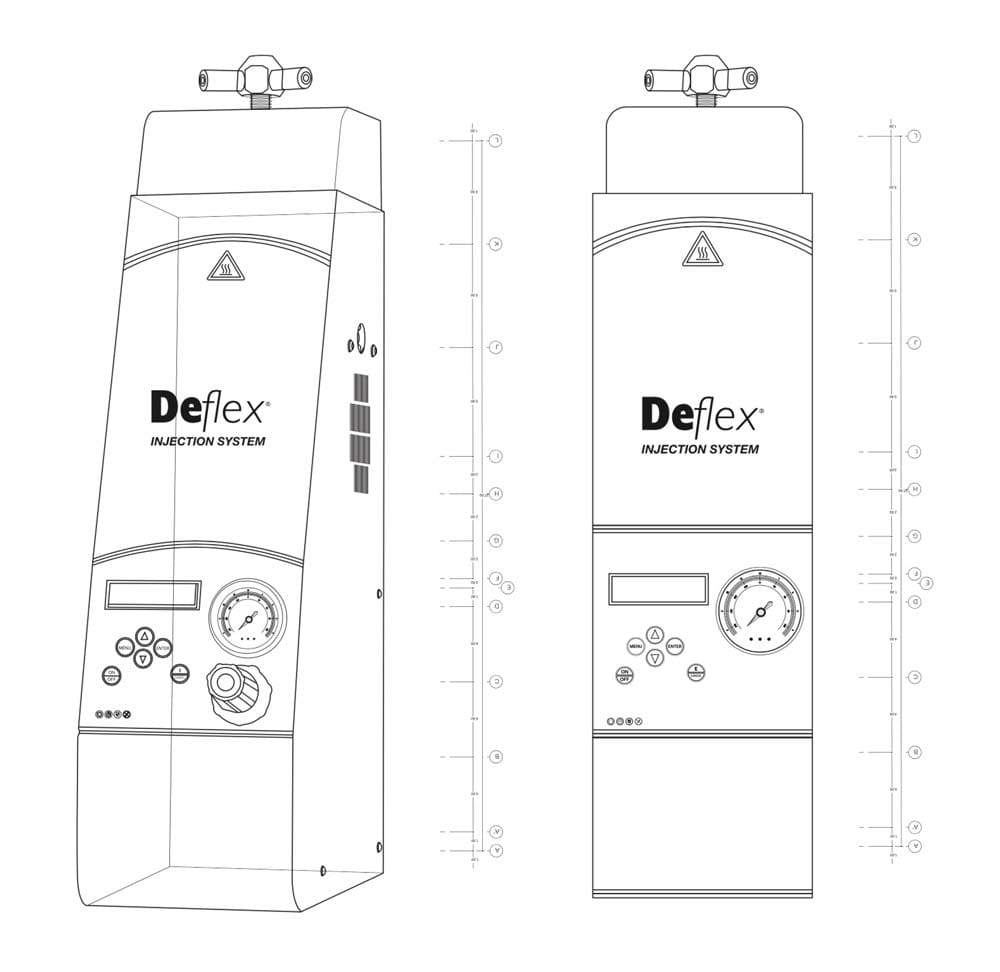Deflex MAD1300 TOUCH Injektionsgerät – DEFLEX of NUXEN SRL, Geräte