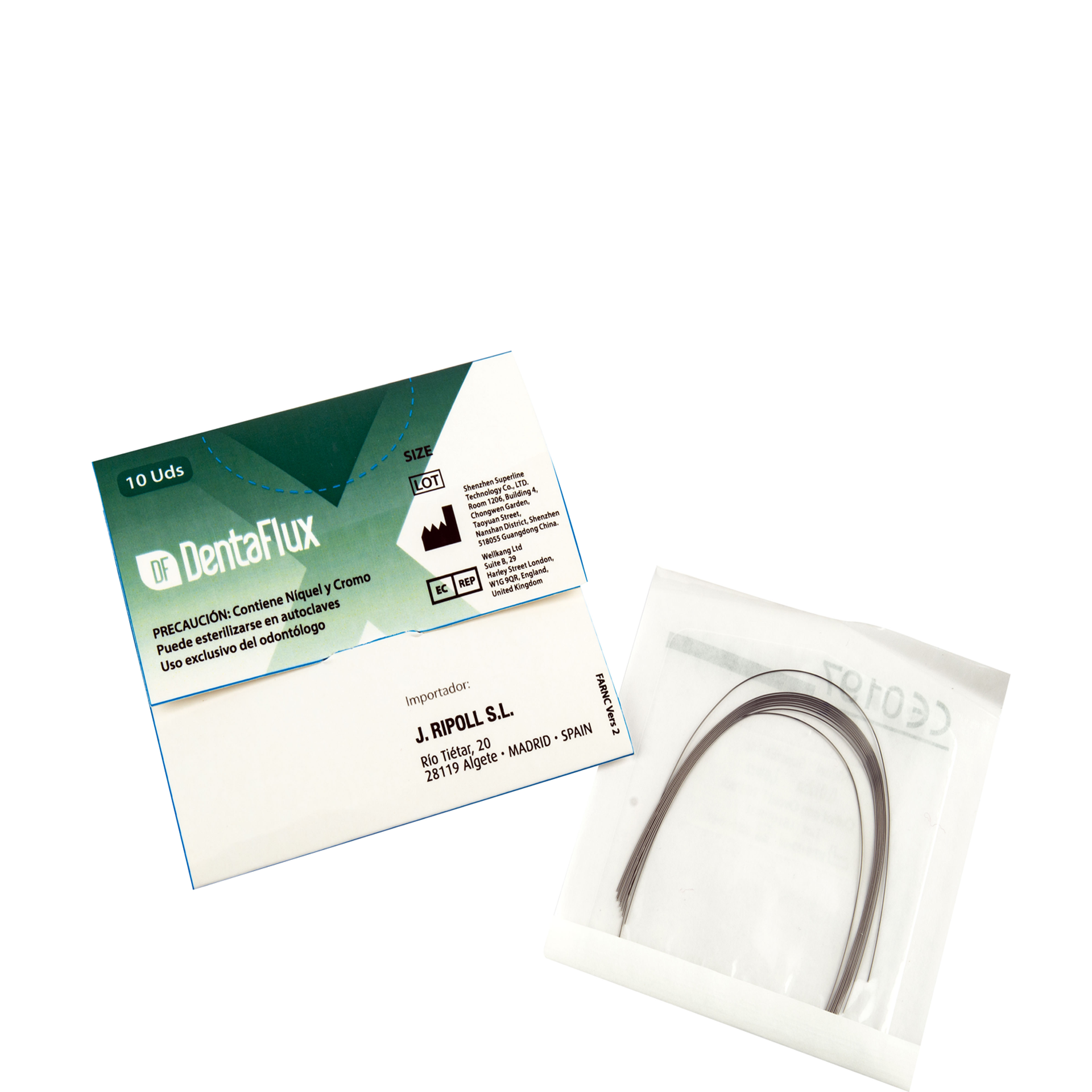 Arcos de nitinol
