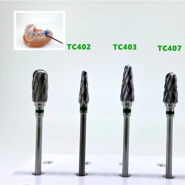 Plain Cut Tungsten Carbide Burs Dental Diamond Burs For Grinding And Polishing
