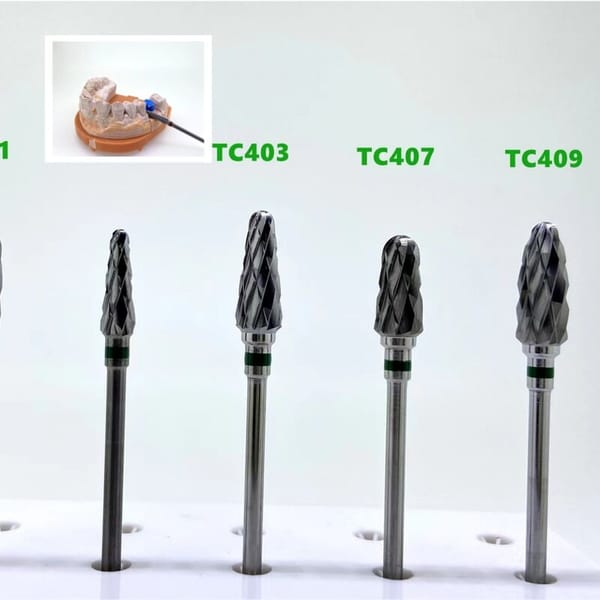 OEM Dental Diamond Burs Medium Grit For Grinding / Polishing Dental Materials