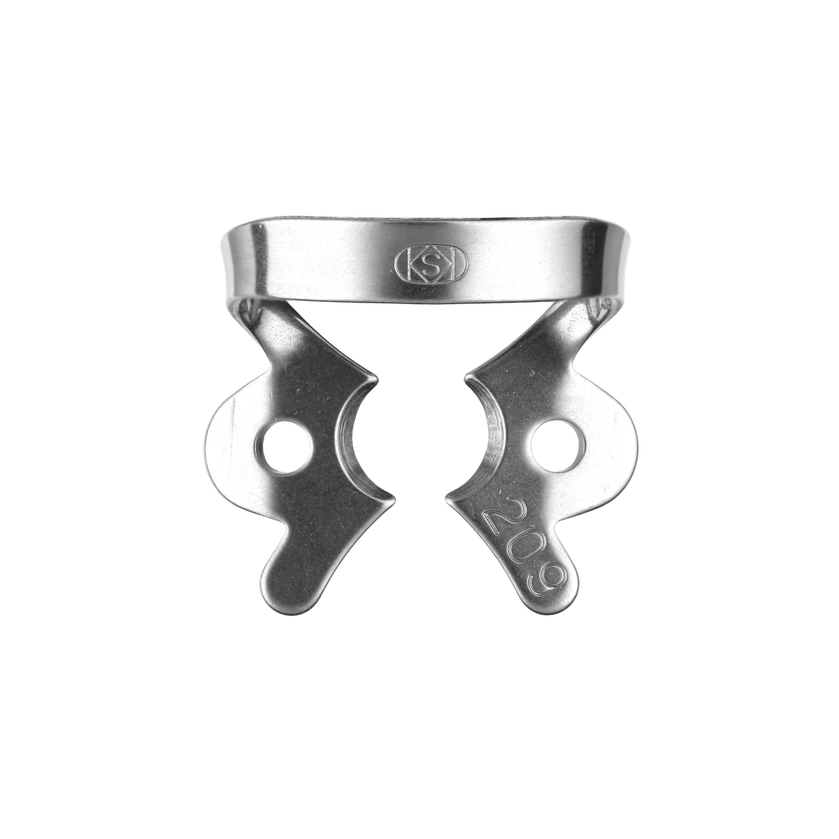 Rubber Dam Clamp no.209, Glossy – DENTECH Corporation, Rubber Dam Clamps