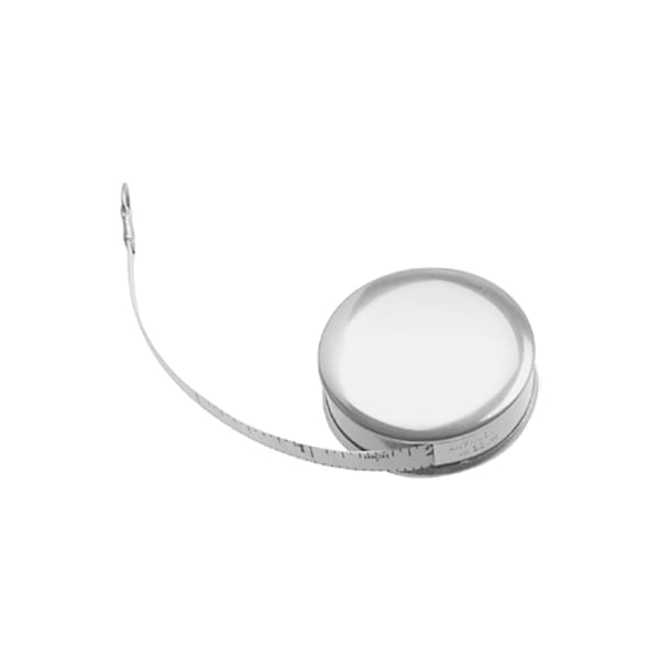 Bandmass Metall, 150 cm Einteilung in mm und Zoll 02.350.15
