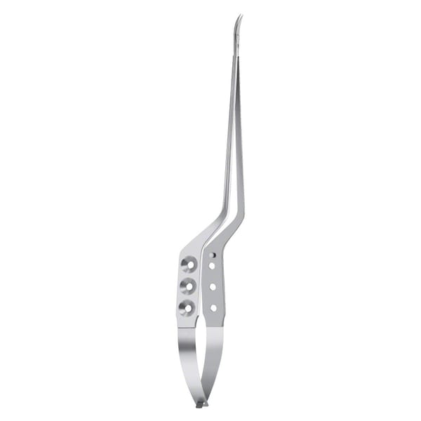 YASARGIL, Schere, mikro, bajonettförmig, 24,5 cm spitz / spitz