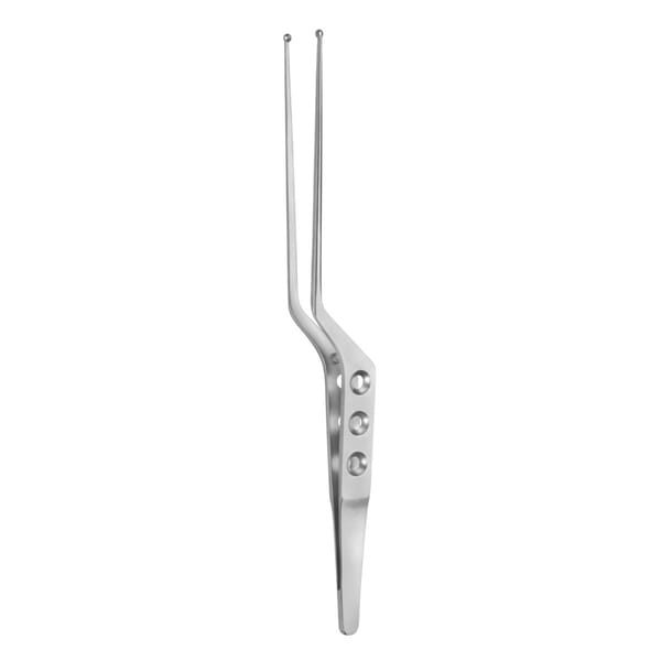 YASARGIL, Pinzette, mikro, Tumorfasspinzette, 22 cm Ø 3 mm Maul löffelformig mit Zahnung 0