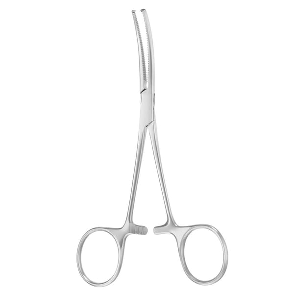 KOCHER, Arterienklemme, 14 cm grazil 1x2 Zähne