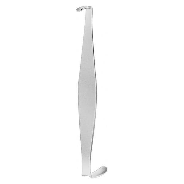 CRILE, Wundhaken, doppelendig, 11,5 cm 4 x 11 mm / 6 x 19 mm 18.127.11