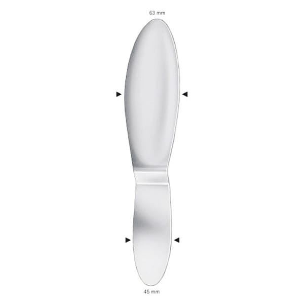 REVERDIN, Bauchspatel, 28 cm 45 mm / 60 mm 18.175.28