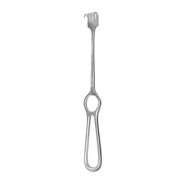 VOLKMANN, Wundhaken, 21,5 cm 4 Haken scharf 18.280.04