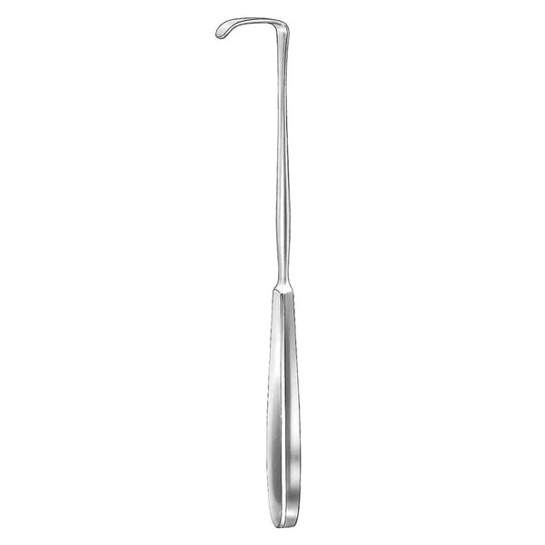 LANGENBECK, Wundhaken, 22 cm 50 x 11 mm 18.310.05