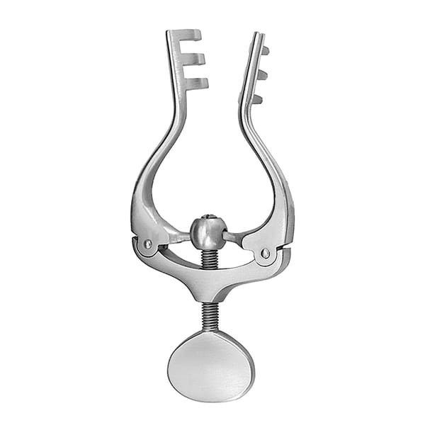 JANSEN, Wundsperrer, selbsthaltend, 10 cm 3×3 Zähne stumpf 18.631.10