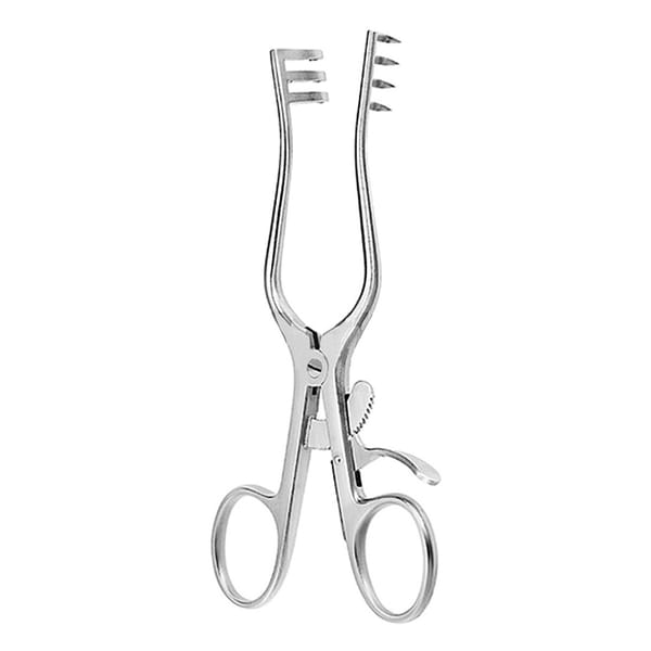 WEITLANER, Wundsperrer, 16,5 cm 3×4 Zähne stumpf 18.671.16