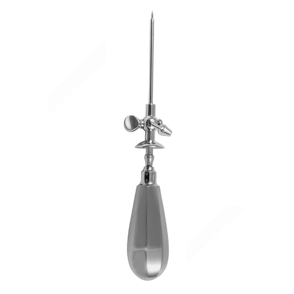 Trokar, 20 cm Nutzlänge 7 cm für Bauchstich, mit Hahn, Ø 5 mm