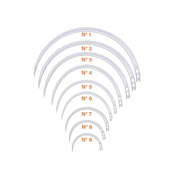Naehnadel ''Ga'', dreikantig, Federöhr, 1,6 x 60 mm Fig. 1 1 VE = 12 Stück