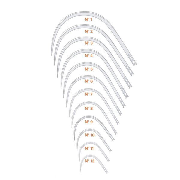 KOENIG, Naehnadel, dreikantig, Federöhr, 0,8 x 26 mm Fig. 9 1 VE = 12 Stück