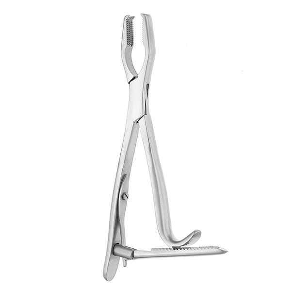 KERN, Knochenhaltezange, 15 cm mit Sperre, mit Ratsche 32.380.15