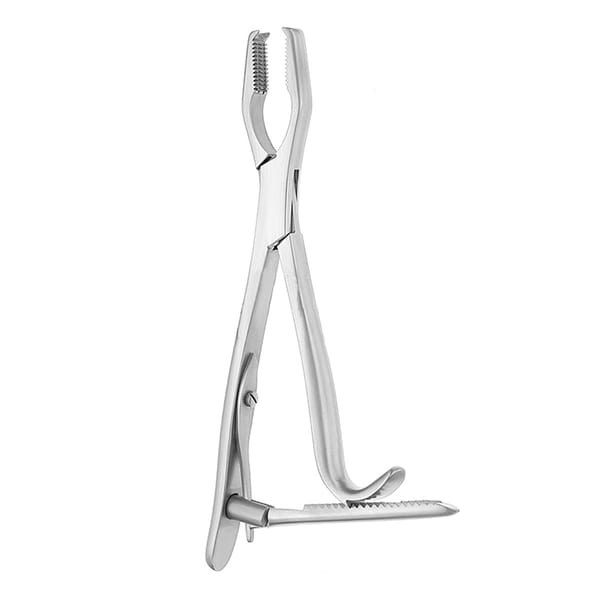 KERN, Knochenhaltezange, 17 cm mit Sperre, mit Ratsche 32.380.17
