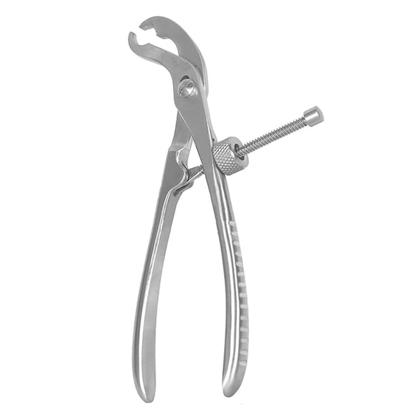 Knochenhaltezange, 19 cm mit Gewindesperre, selbstzentrierend 32.391.19