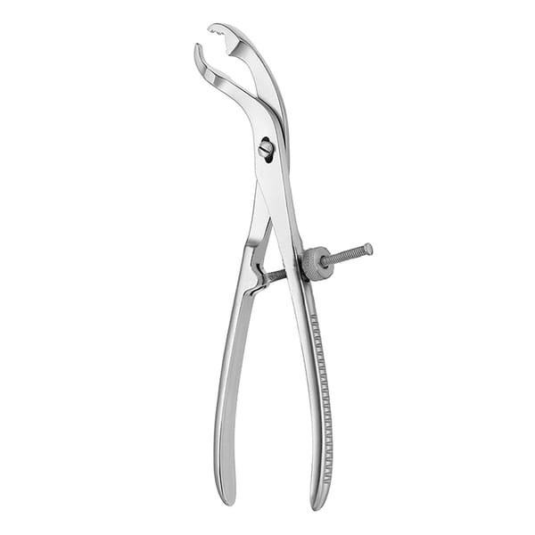 Knochenhaltezange, 26 cm mit Gewindesperre, selbstzentrierend 32.391.26