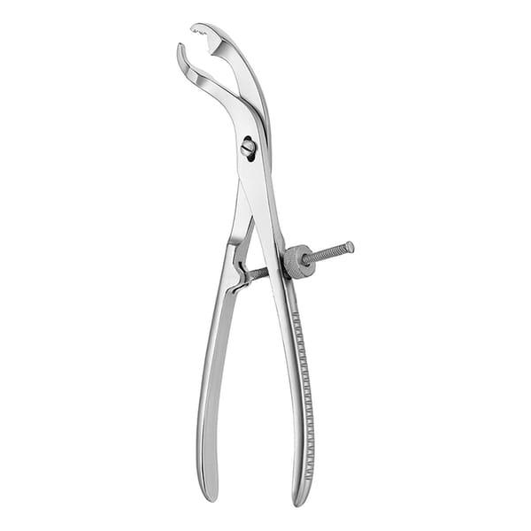 Knochenhaltezange, 28 cm mit Gewindesperre, selbstzentrierend 32.391.28