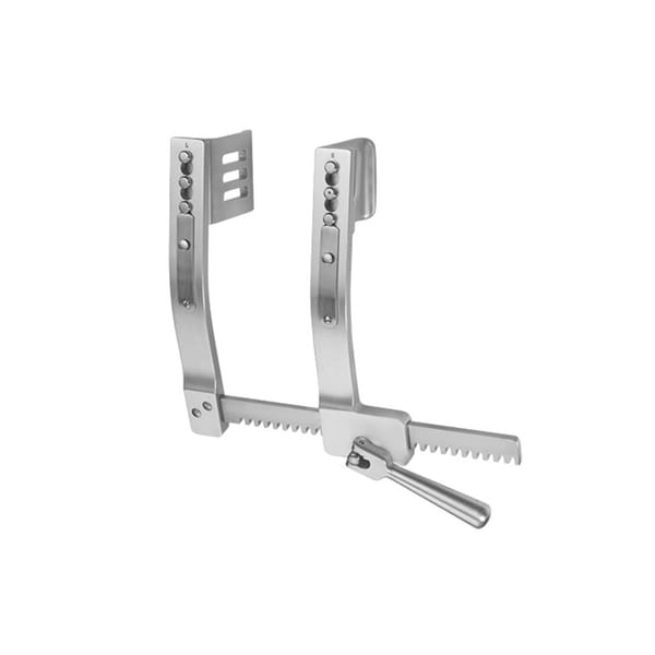 FINOCHIETTO, BURFORD ALU Sperrer, 43+63 / 61 / 300 / 200 mm mit 2 auswechsel Valven für Erwachsene 5 x 2 Zähne 56.242.30
