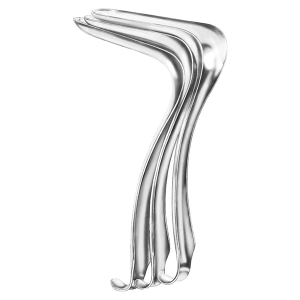 KRISTELLER, Spekulum, 105 x 33 mm flach 1 x 2 Zähne 70.231.03