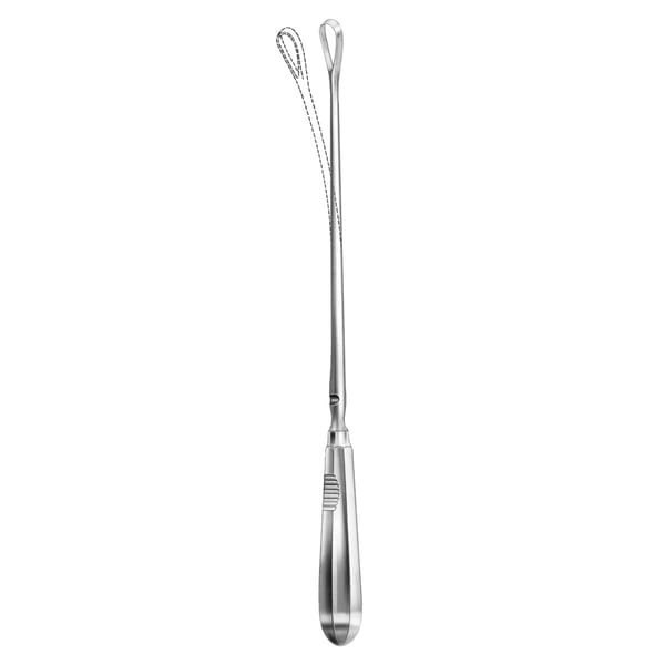 RECAMIER, Kürette biegsam, 15 mm Fig. 7 scharf 5 x 2 Zähne 70.725.15
