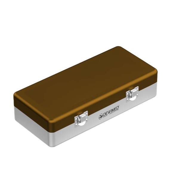 container implant model, 300 x 150 x 75 mm bronze non-perforated bottom and non-perforated lid 88.505.70
