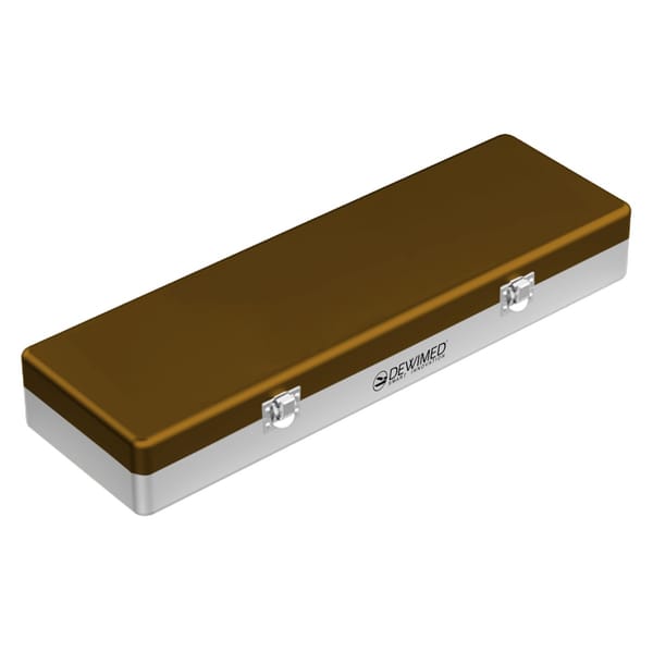 container implant model, 500 x 170 x 75 mm bronze non-perforated bottom and non-perforated lid 88.505.90