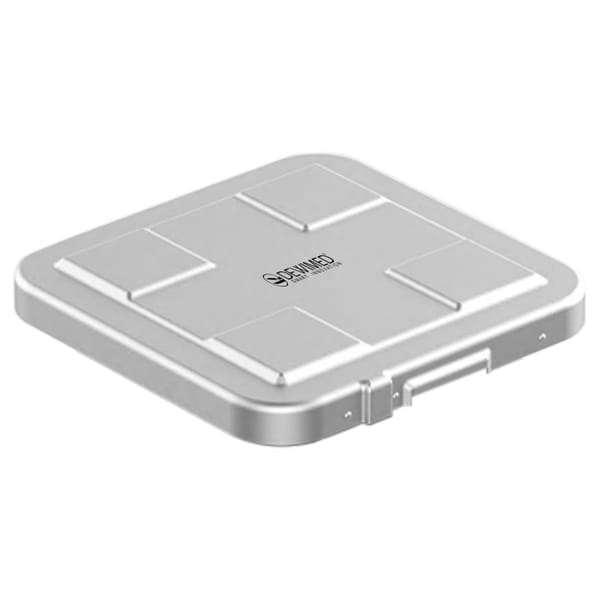 container safety lid, 317 x 285 mm flat model grey 88.614.18