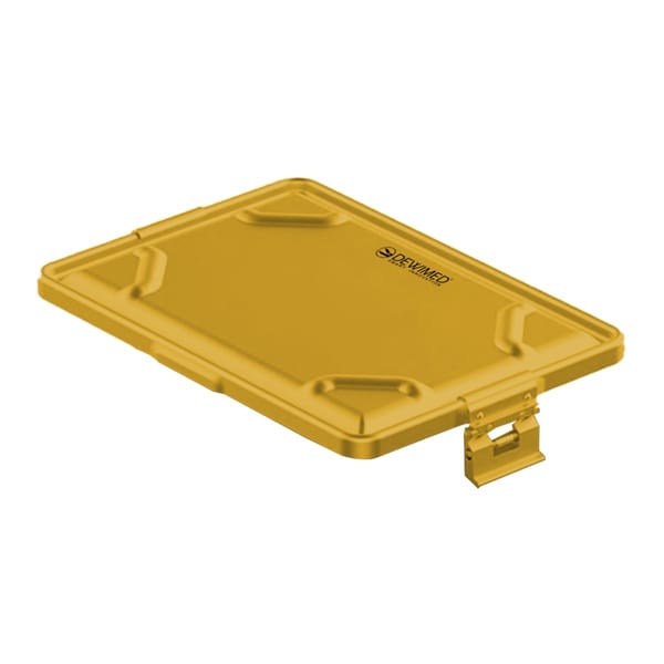 container lid yellow, 365 x 255 mm large dental model non-perforated 88.616.91