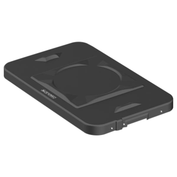 container safety lid black, 483 x 290 mm 3 / 4 standard plus model 88.634.15