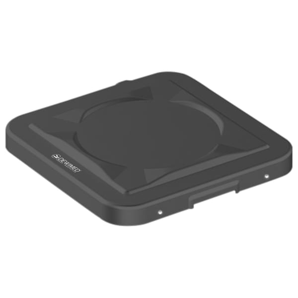 container safety lid black, 317 x 285 mm 1 / 2 standard plus model 88.637.05
