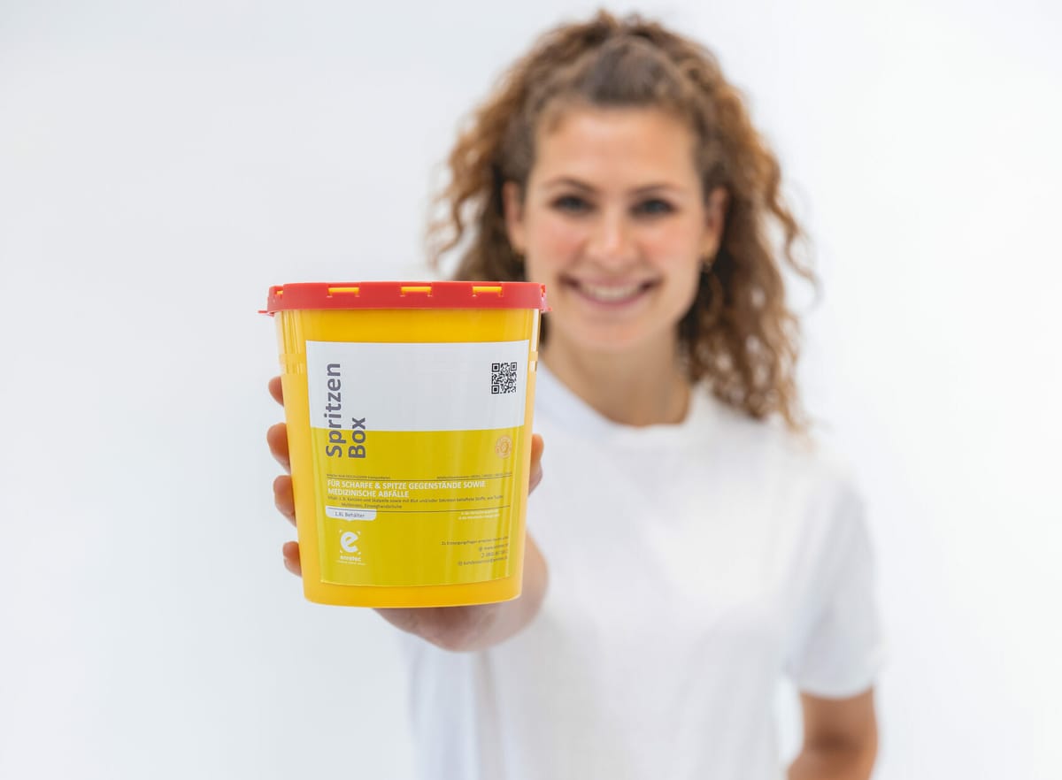 SpritzenBox – enretec, Abfall- & Kanülenabwurfbehälter