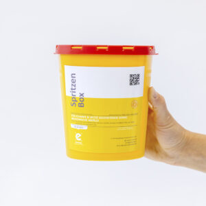 Spritzen & Kanülen entsorgen – bis 2,0 L – enretec, Waste Containers & Sharps
