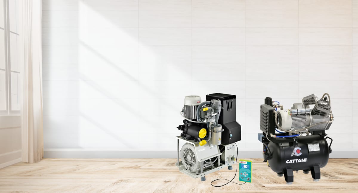 Cattani Turbo-Smart Cube Absaugung & Kompressor – F1 Dentalsysteme GmbH, Kompressoren + Absaugung