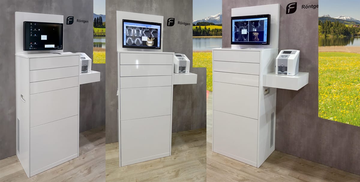 Organisationsschrank für digitales Röntgen – Freuding Labors, Practice Furniture and Accessories
