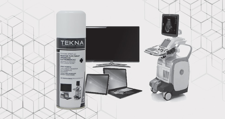TEKNA FOAM SPRAY FOR PC MONITOR TV TABLET AND ELECTROMEDICAL APPARATUS