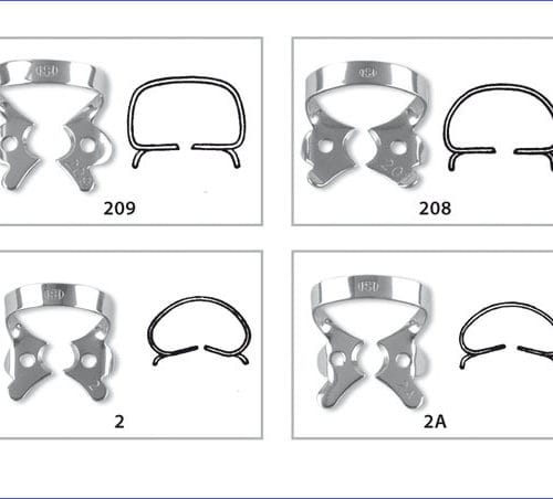 Fit-Kofferdam® Prämolarenklammern mit Flügeln – Hager Werken, Rubber Dam Clamps