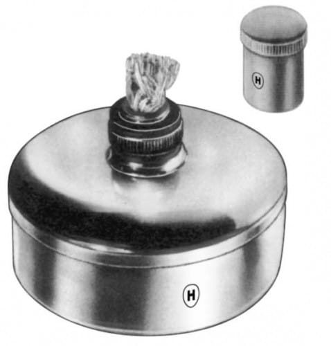 HSN 301-04, Spirituslampe (Ersatzdocht) – Karl Hammacher, Bunsen, Gas and Spirit Burners