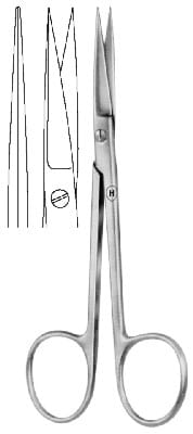 HSB 022-12, Präparierschere – Karl Hammacher, Gingivektomiemesser - Zahnfleischscheren