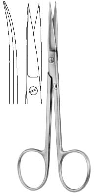 HSB 023-12, Präparierschere – Karl Hammacher, Gingivektomiemesser - Zahnfleischscheren