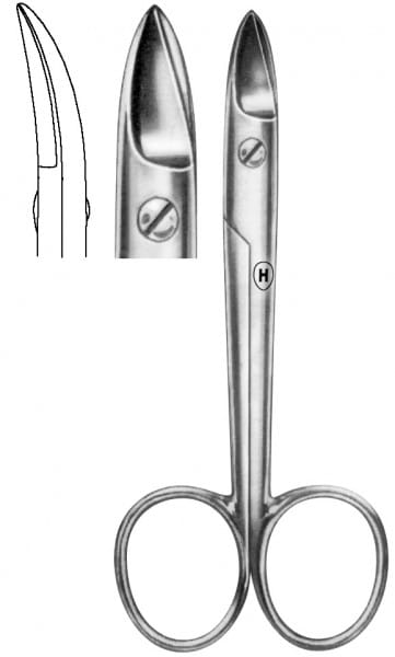 HSB 641-12, Kronenschere – Karl Hammacher, Laboratory Scissors