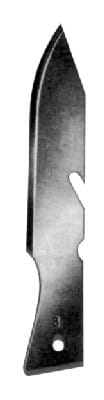 HSB 931-08, Skalpellklingen