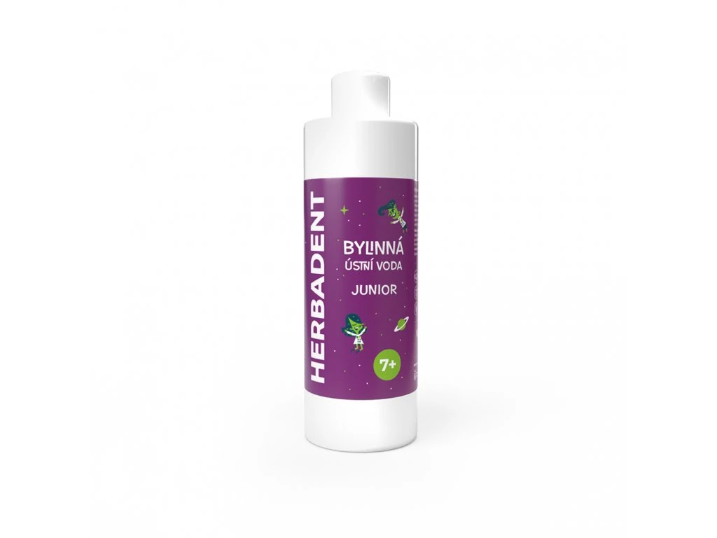 HERBADENT JUNIOR Bylinná Ústna Voda 240 ml