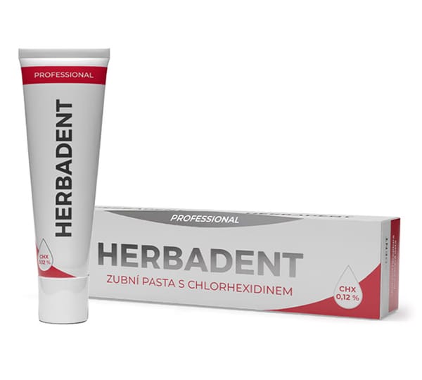HERBADENT PROFESSIONAL Dentifrice avec 0,12 % de CHX 40 g