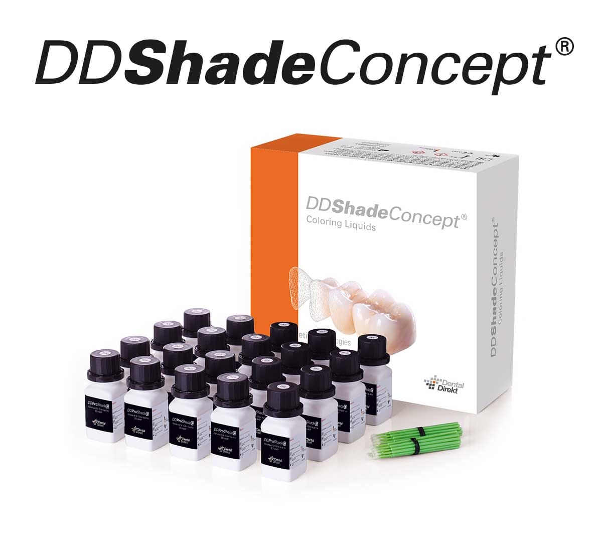 DD Pro Shade C Set LBS001, 16x Dentine a 30ml – ERNST HINRICHS Dental, Ceramic Materials
